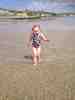 Paddling on the beach